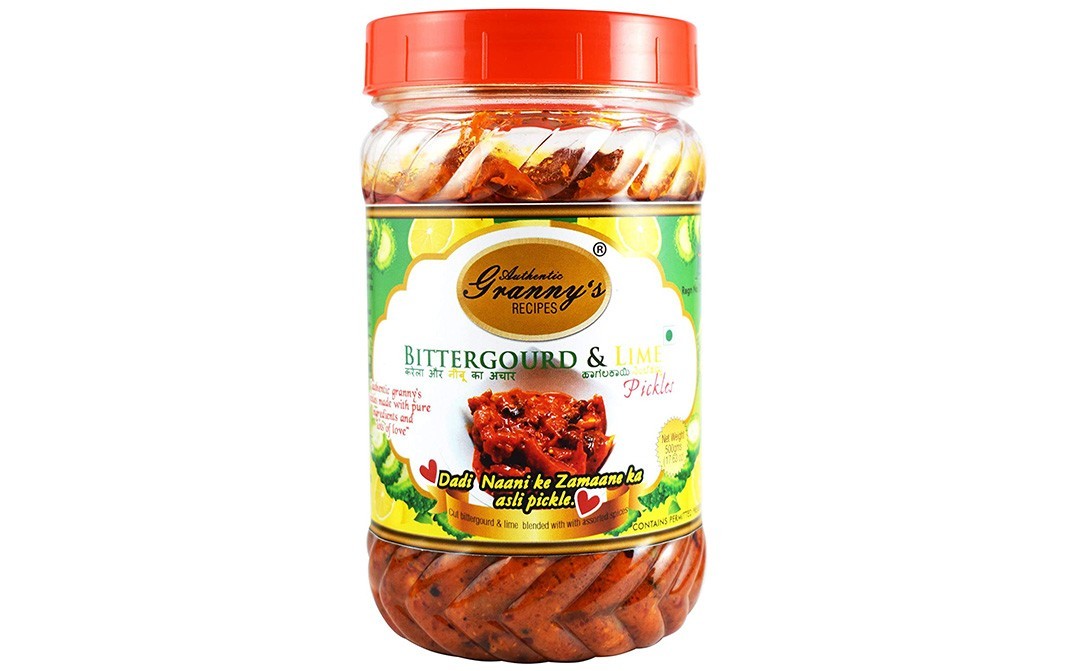 Authentic Granny's Recipes Bittergroud & Lime Pickles    Jar  500 grams